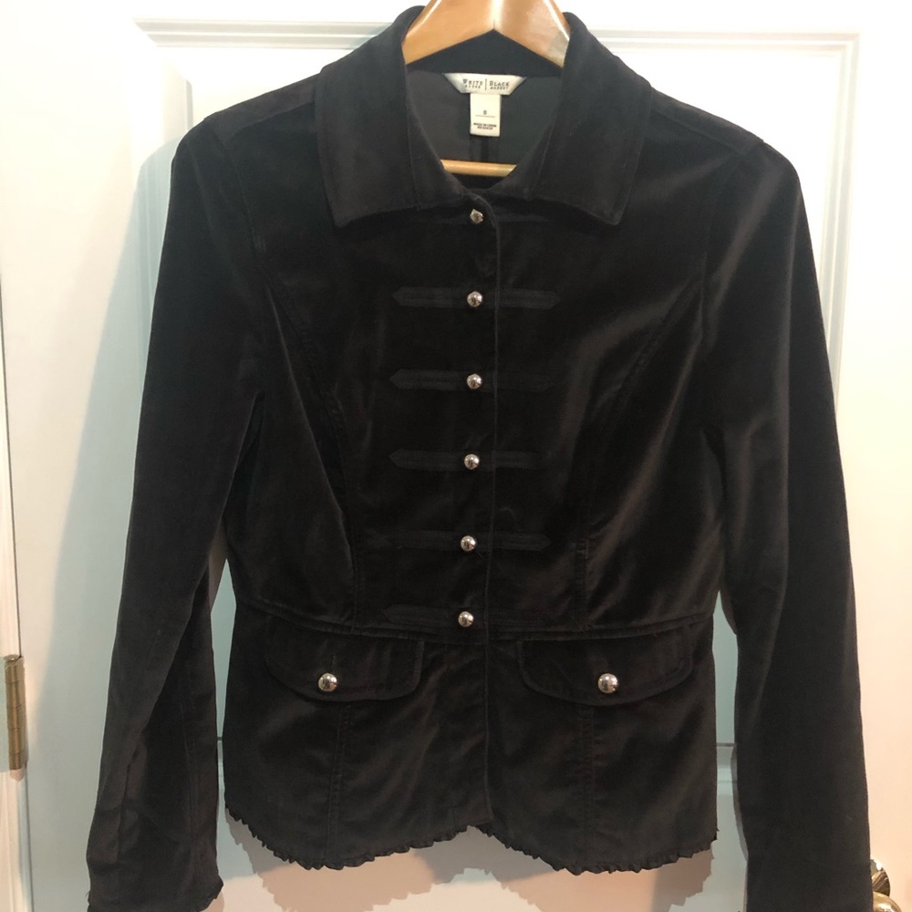 White House Black Market Velveteen Jacket